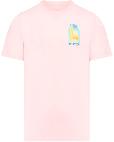 Casablanca L`arc Colore Printed T-shirt - Pink