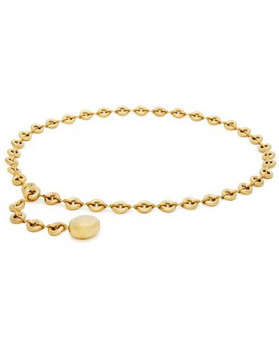 Loewe Brass Donut Chain Belt - Metallic