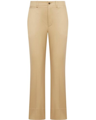 Saint Laurent Cotton Drill Trousers - Natural