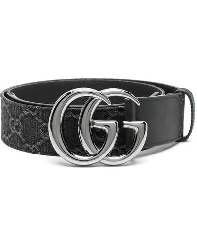 Gucci Cintura con fibbia GG - Nero