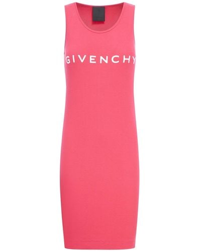 Givenchy Archetype Tank Dress In Jersey - Pink
