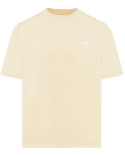 Ami Paris T-shirt in cotone - Neutro