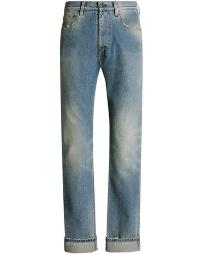 Maison Margiela Jeans strappati - Blu