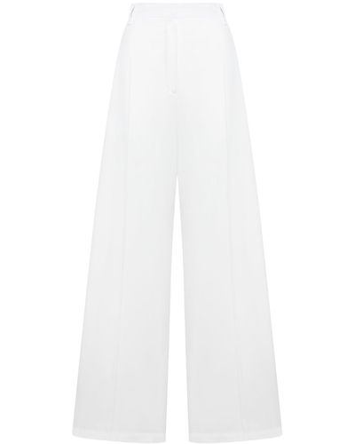 Sportmax Regular & Straight Leg Trousers - White