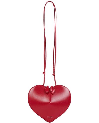 Alaïa Chain Wallets Bag - Red