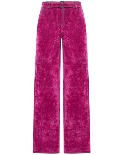 Sunnei Waist Trousers With Belt - Pink