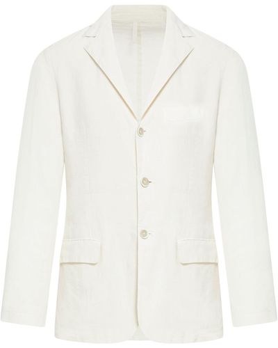 120% Lino Linen Jacket - White