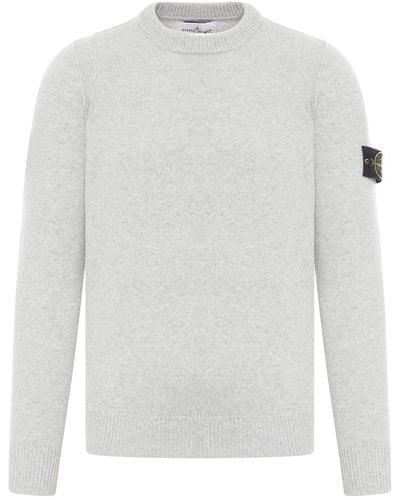 Stone Island Wool Sweater - White
