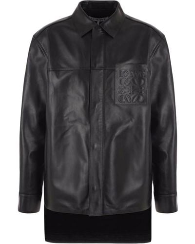 Loewe Leather Jacket - Black