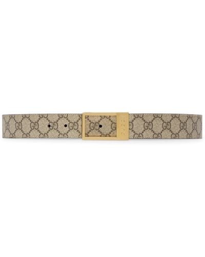 Gucci GG Belt With Rectangular Buckle for Men Lyst UK