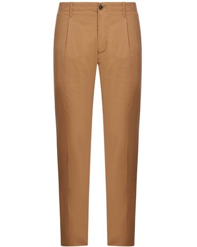 Nine:inthe:morning Fold Trousers In Cotton Blend - Natural