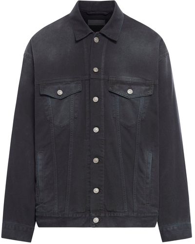 Balenciaga Oversized Jacket Soft Left Hand Denim - Black
