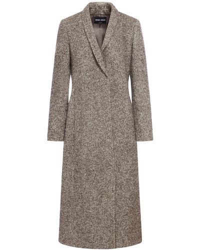Giorgio Armani Single Breasted Coat - Grey