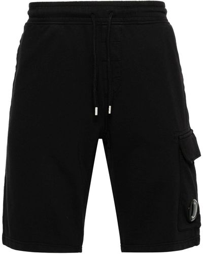 C.P. Company Shorts sportivi con applicazione - Nero