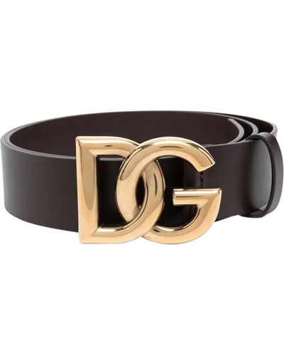 Dolce & Gabbana Cinta con logo`DG` - Nero