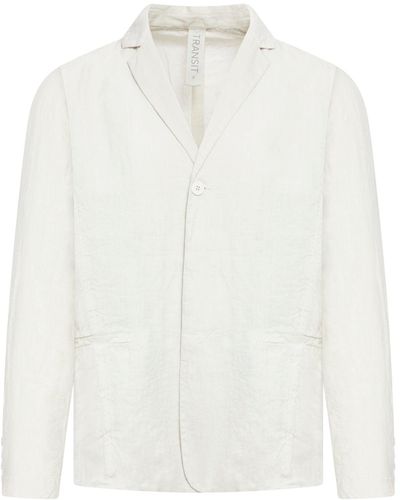 Transit Linen Jacket - White