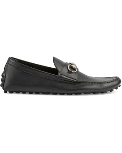 Gucci Driver Moccasin With Clamp - Black
