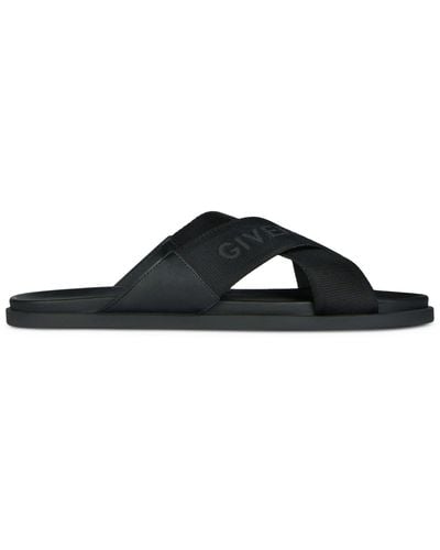 Givenchy flat webbed logo on sale slides