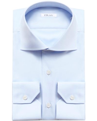 Fray Cotton Shirt - Blue