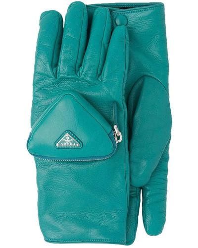 Prada Gloves With Zip - Multicolor