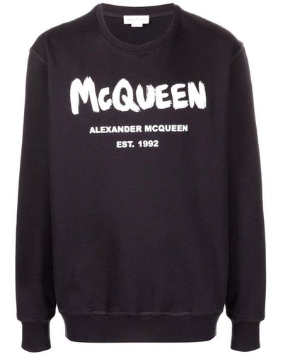 Alexander McQueen Logo Sweatshirt - Blue