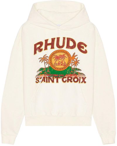 Rhude St. croix hoodie - Bianco