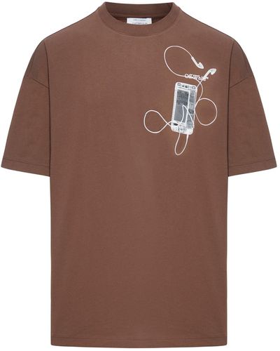 Off-White c/o Virgil Abloh Off- T-Shirts - Brown