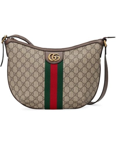 Gucci Small Ophidia gg Shoulder Bag - Grey