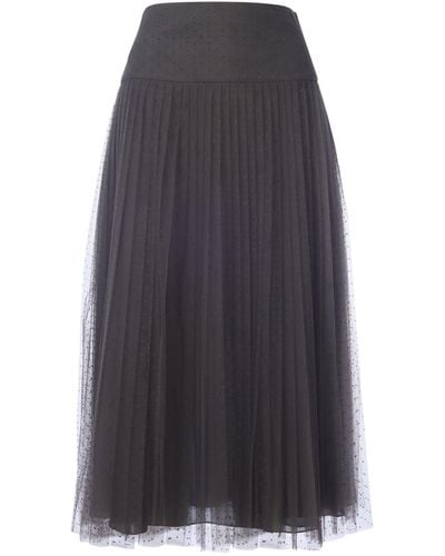 Dior Tulle Pleated Skirt - Multicolor