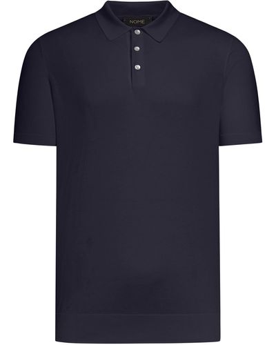 Nome Short-sleeved Polo Shirt - Blue