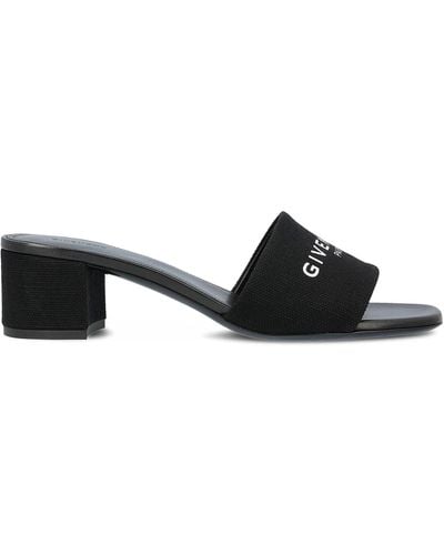 Givenchy Mule 4g In Tela - Nero
