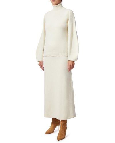 Chloé Long Recycle Cashmere Skirt - White