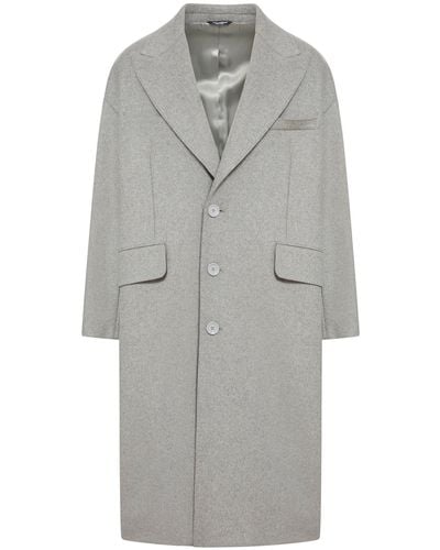 Dolce & Gabbana Single Breasted Coat - Grey
