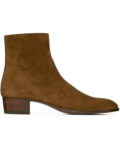 Saint Laurent Boots Shoes - Brown