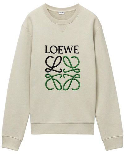 Sweatshirt Loewe Green size L International in Cotton - 32071454