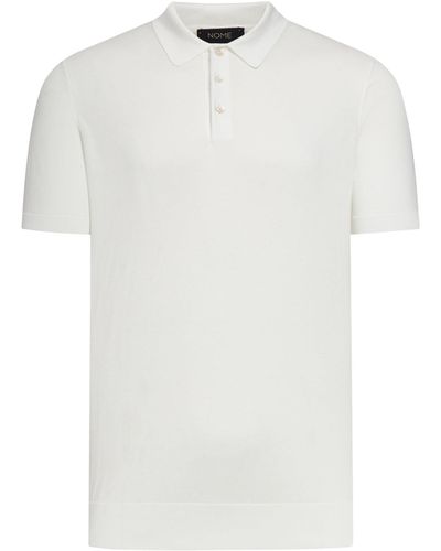 Nome Short-sleeved Polo Shirt - White