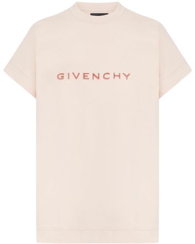 Givenchy T-shirt slim 4g in cotone - Rosa