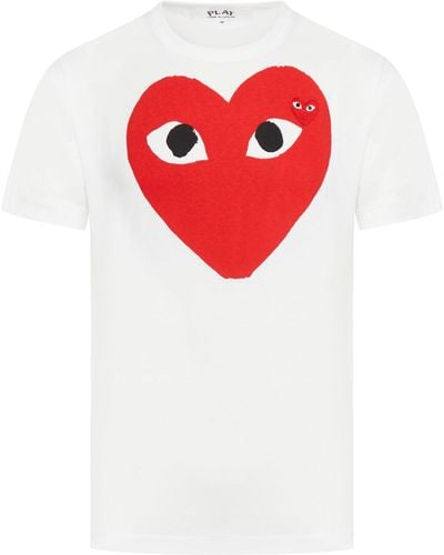 COMME DES GARÇONS PLAY Heart Logo T-shirt - Red