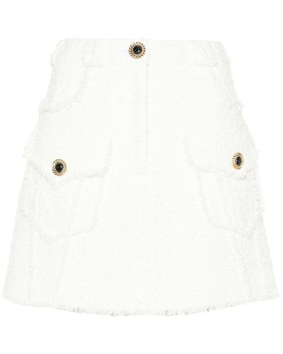 Balmain Mini Skirts - White