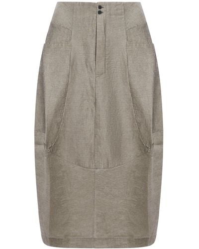 Transit Structured Skirt - Gray