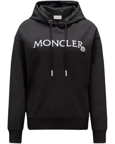 Moncler Hoodie Sweater - Black