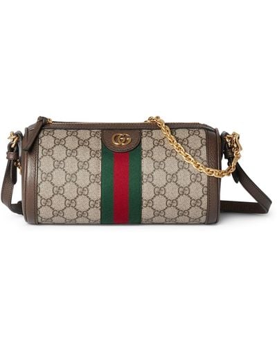 Gucci Ophidia Small Shoulder Bag - Brown