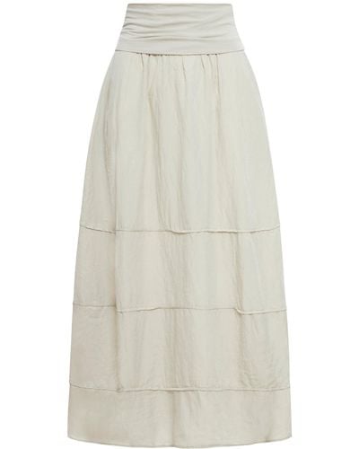 Transit Silk Blend Skirt - White