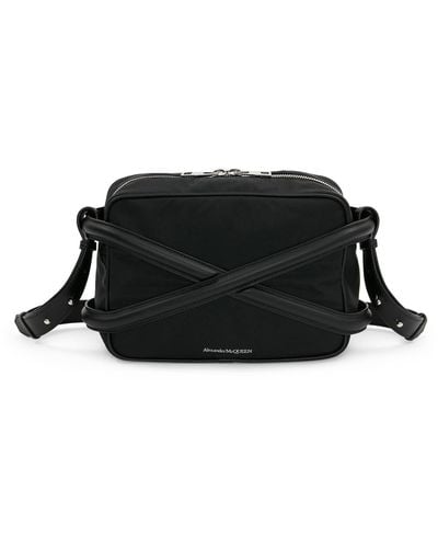 Alexander McQueen The Harness Camera Crossbody Bag - Black