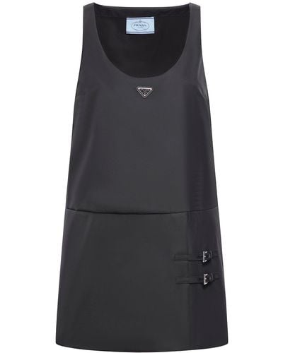 Prada Dress In Technical Fabric - Black