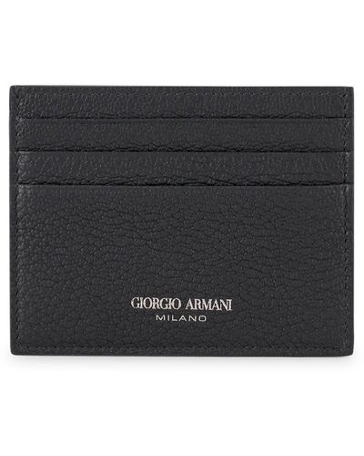 Giorgio Armani Credit Card Case - Black