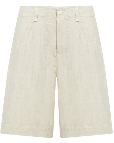 Transit Linen Shorts - White