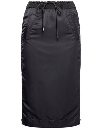 Sacai Nylon Twill Skirt - Black
