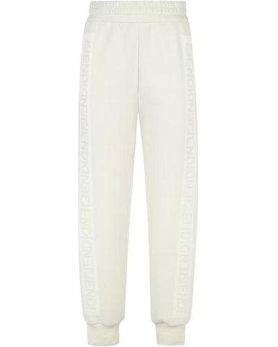 Fendi Pantalone in felpa bianca - Bianco