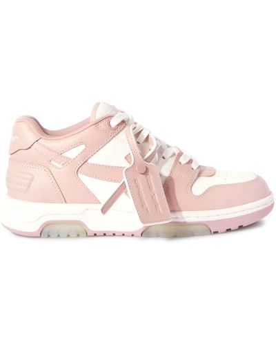 Off-White c/o Virgil Abloh Out Of Office Calf Leather White Pink